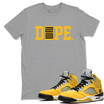 Sneaker match tees – Sneaker Tees To Match Air Jordan 5 Tokyo Shoes – Dope 23 Tee Heather Grey 1