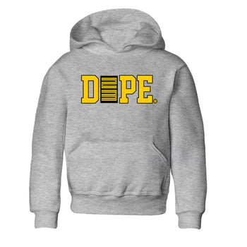 Best Christmas gifts for sneakerheads  – Sneaker Tees To Match Dunk Tour Yellow Sneakers – Dope 23 Kids T-Shirt Heather Grey 2