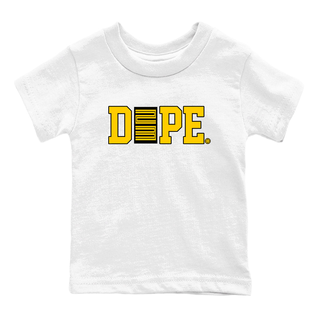 Best Christmas gifts for sneakerheads  – Sneaker Tees To Match Dunk Tour Yellow Sneakers – Dope 23 Kids T-Shirt White 2