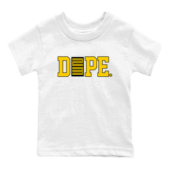 Best Christmas gifts for sneakerheads  – Sneaker Tees To Match Dunk Tour Yellow Sneakers – Dope 23 Kids T-Shirt White 2