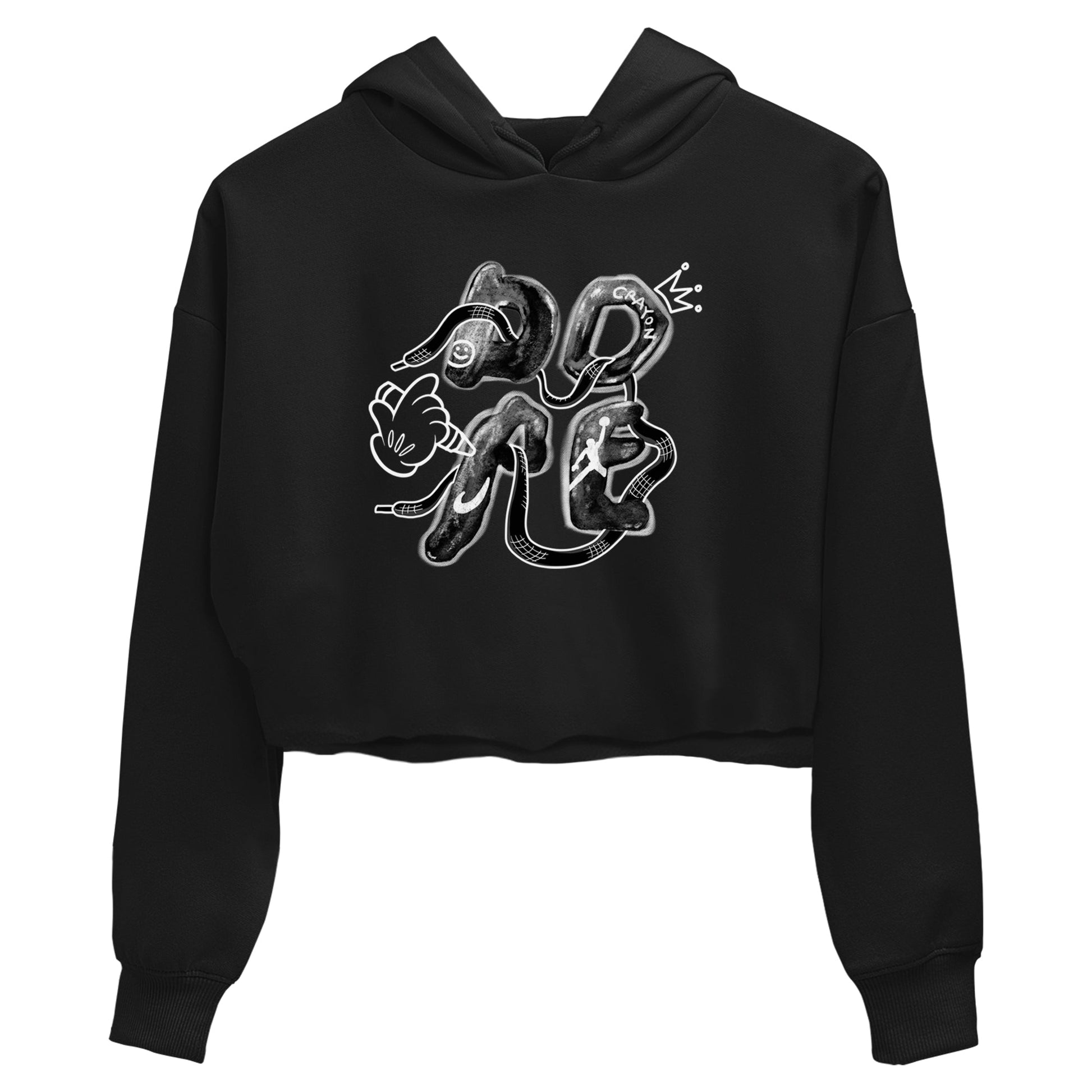 AJ1 Wolf Grey shirts to match jordans Dope sneaker match tees Air Jordan 1 Wolf Grey SNRT Sneaker Tees streetwear brand Black 2 crop tee