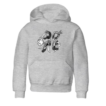 AJ1 Wolf Grey shirts to match jordans Dope sneaker match tees Air Jordan 1 Wolf Grey SNRT Sneaker Tees streetwear brand Baby and Youth Heather Grey 2 cotton tee