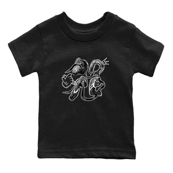 AJ1 Wolf Grey shirts to match jordans Dope sneaker match tees Air Jordan 1 Wolf Grey SNRT Sneaker Tees streetwear brand Baby and Youth Black 2 cotton tee