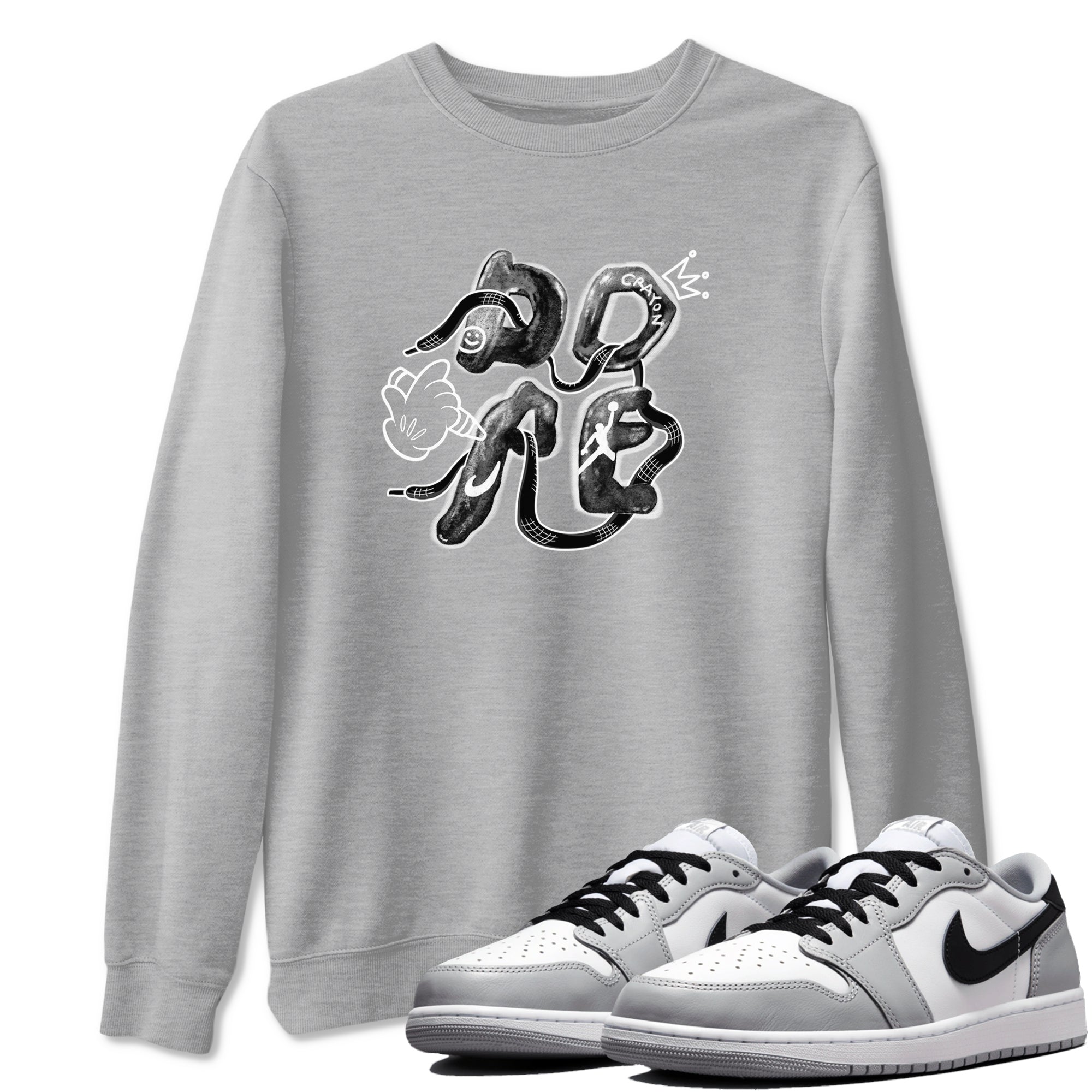 light smoke grey jordan 1 shirt
