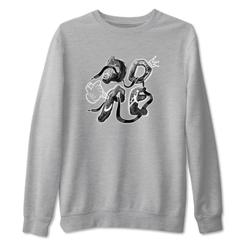 AJ1 Wolf Grey shirts to match jordans Dope sneaker match tees Air Jordan 1 Wolf Grey SNRT Sneaker Tees streetwear brand Heather Grey 2 unisex cotton tee