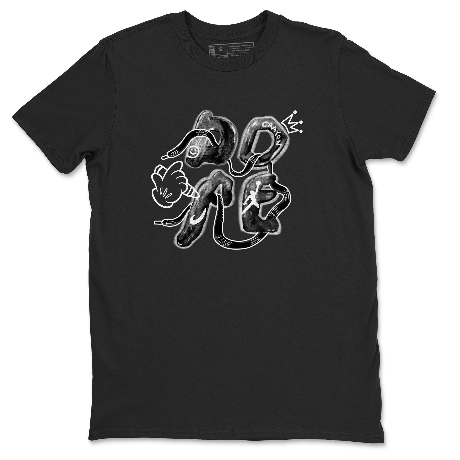 AJ1 Wolf Grey shirts to match jordans Dope sneaker match tees Air Jordan 1 Wolf Grey SNRT Sneaker Tees streetwear brand Black 2 unisex cotton tee
