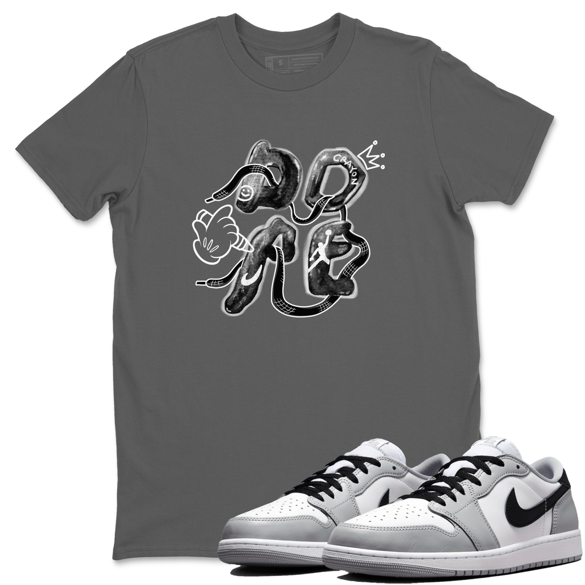 light smoke grey jordan 1 shirt