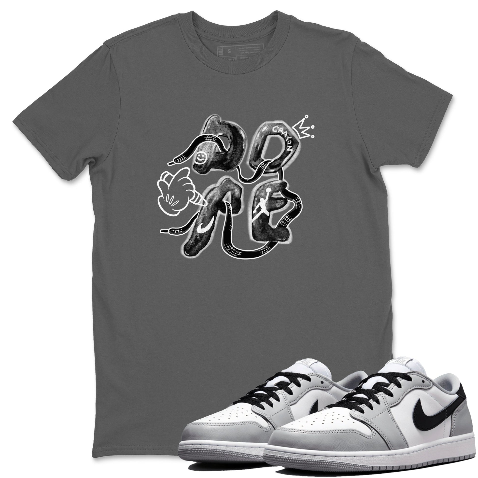 AJ1 Wolf Grey shirts to match jordans Dope sneaker match tees Air Jordan 1 Wolf Grey SNRT Sneaker Tees streetwear brand Cool Grey 1 unisex cotton tee
