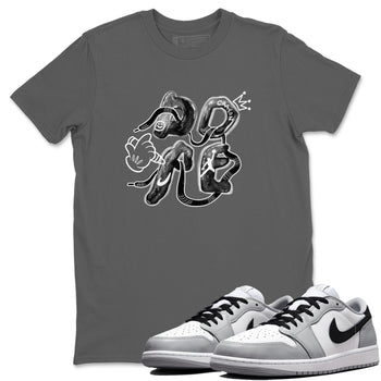 AJ1 Wolf Grey shirts to match jordans Dope sneaker match tees Air Jordan 1 Wolf Grey SNRT Sneaker Tees streetwear brand Cool Grey 1 unisex cotton tee