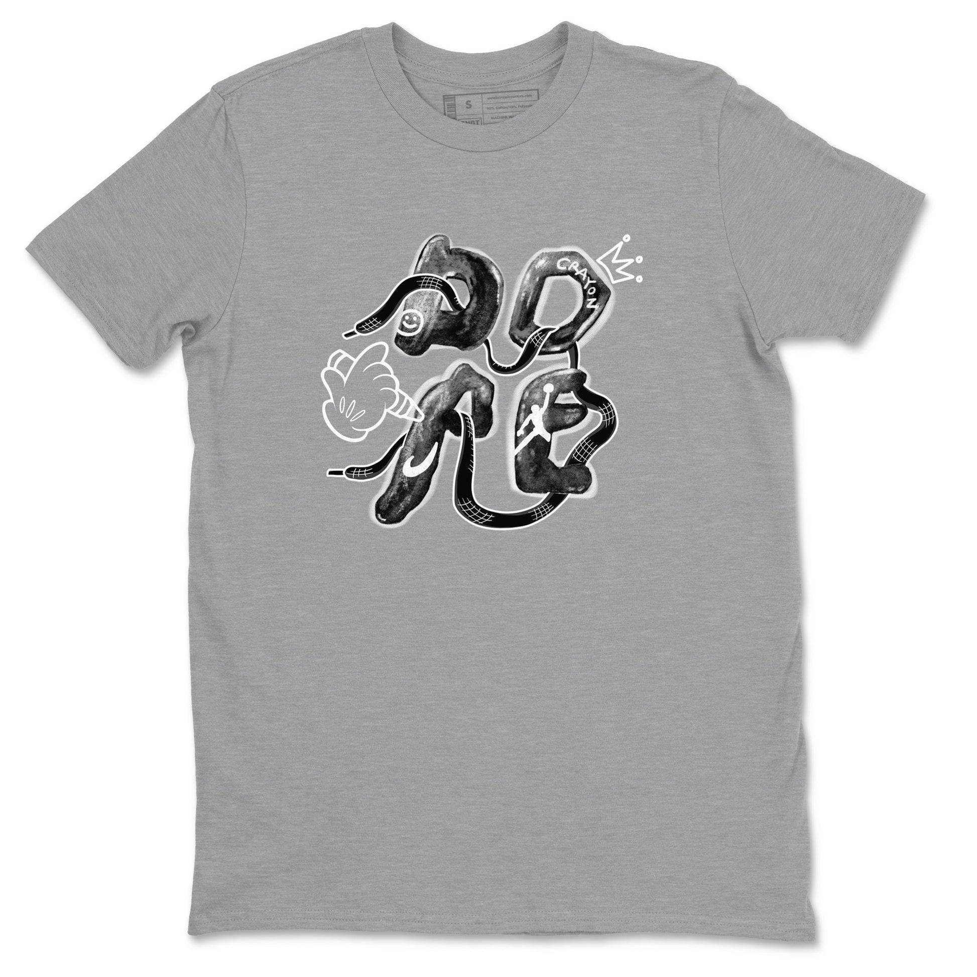 AJ1 Wolf Grey shirts to match jordans Dope sneaker match tees Air Jordan 1 Wolf Grey SNRT Sneaker Tees streetwear brand Heather Grey 2 unisex cotton tee