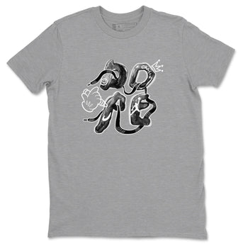 AJ1 Wolf Grey shirts to match jordans Dope sneaker match tees Air Jordan 1 Wolf Grey SNRT Sneaker Tees streetwear brand Heather Grey 2 unisex cotton tee