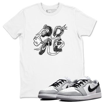 AJ1 Wolf Grey shirts to match jordans Dope sneaker match tees Air Jordan 1 Wolf Grey SNRT Sneaker Tees streetwear brand White 1 unisex cotton tee