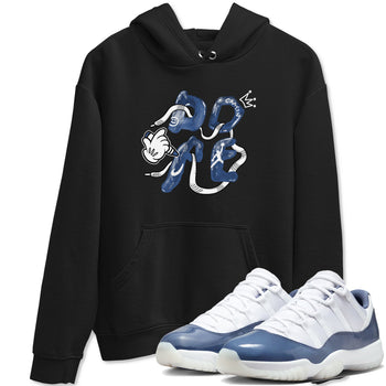 11s Diffused Blue shirts to match jordans Dope sneaker match tees Air Jordan 11 Diffused Blue SNRT Sneaker Tees streetwear brand Black 1 unisex cotton tee