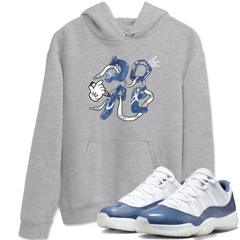 11s Diffused Blue shirts to match jordans Dope sneaker match tees Air Jordan 11 Diffused Blue SNRT Sneaker Tees streetwear brand Heather Grey 1 unisex cotton tee