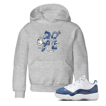 11s Diffused Blue shirts to match jordans Dope sneaker match tees Air Jordan 11 Diffused Blue SNRT Sneaker Tees streetwear brand Baby and Youth Heather Grey 1 cotton tee