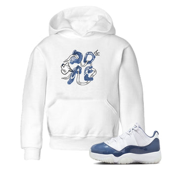 11s Diffused Blue shirts to match jordans Dope sneaker match tees Air Jordan 11 Diffused Blue SNRT Sneaker Tees streetwear brand Baby and Youth White 1 cotton tee