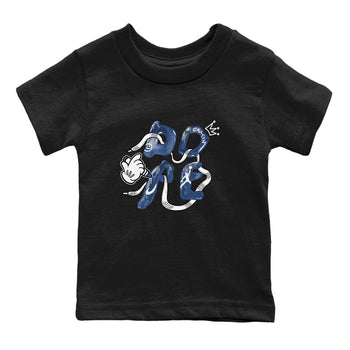11s Diffused Blue shirts to match jordans Dope sneaker match tees Air Jordan 11 Diffused Blue SNRT Sneaker Tees streetwear brand Baby and Youth Black 2 cotton tee