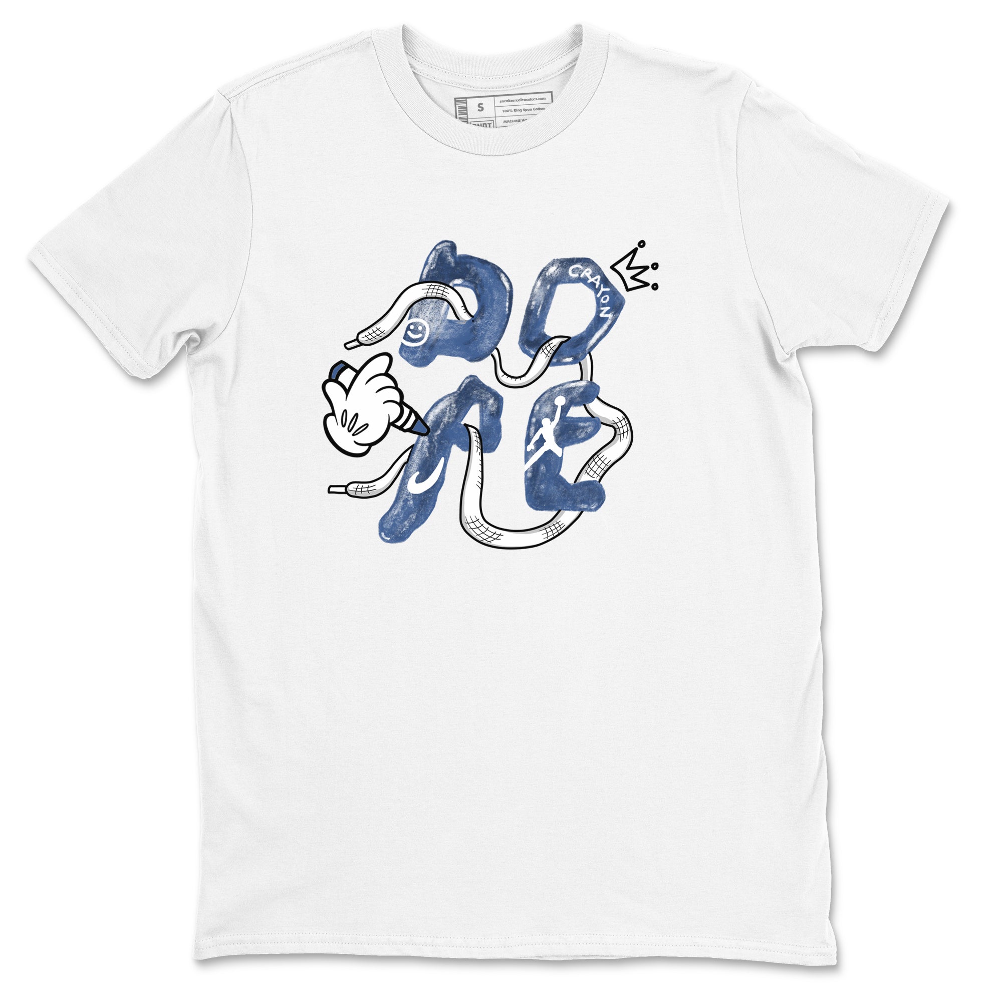 11s Diffused Blue shirts to match jordans Dope sneaker match tees Air Jordan 11 Diffused Blue SNRT Sneaker Tees streetwear brand White 2 unisex cotton tee