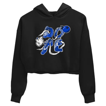 12s Blueberry shirts to match jordans Dope sneaker match tees Air Jordan 12 Blueberry SNRT Sneaker Release Tees unisex cotton Black 2 Crop Shirts