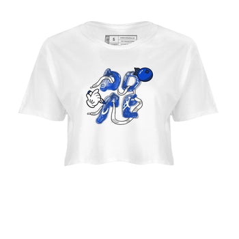 12s Blueberry shirts to match jordans Dope sneaker match tees Air Jordan 12 Blueberry SNRT Sneaker Release Tees unisex cotton White 2 Crop Shirts