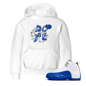 12s Blueberry shirts to match jordans Dope sneaker match tees Air Jordan 12 Blueberry SNRT Sneaker Release Tees Youth Baby White 1 crew neck shirts