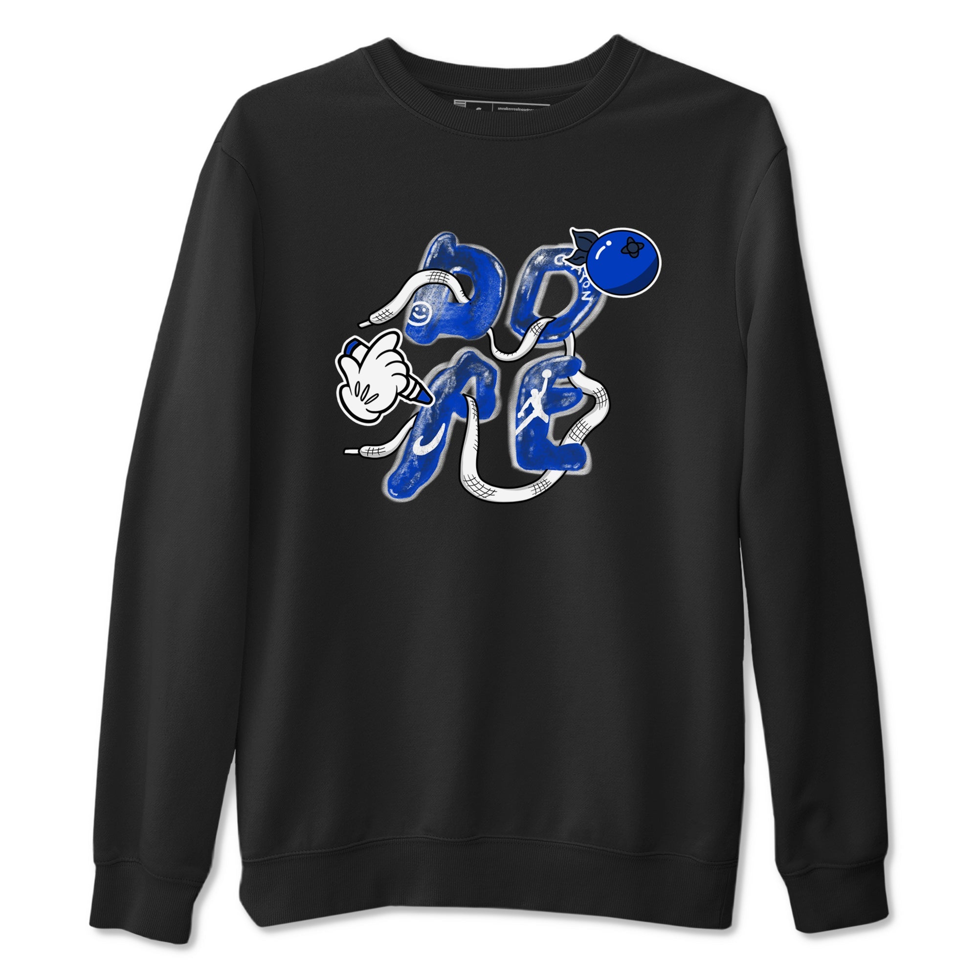 12s Blueberry shirts to match jordans Dope sneaker match tees Air Jordan 12 Blueberry SNRT Sneaker Release Tees unisex cotton Black 2 crew neck shirts
