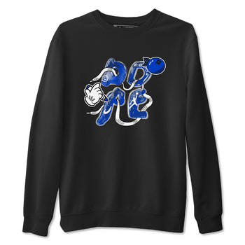 12s Blueberry shirts to match jordans Dope sneaker match tees Air Jordan 12 Blueberry SNRT Sneaker Release Tees unisex cotton Black 2 crew neck shirts