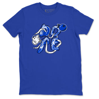 12s Blueberry shirts to match jordans Dope sneaker match tees Air Jordan 12 Blueberry SNRT Sneaker Release Tees unisex cotton Royal Blue 2 crew neck shirts