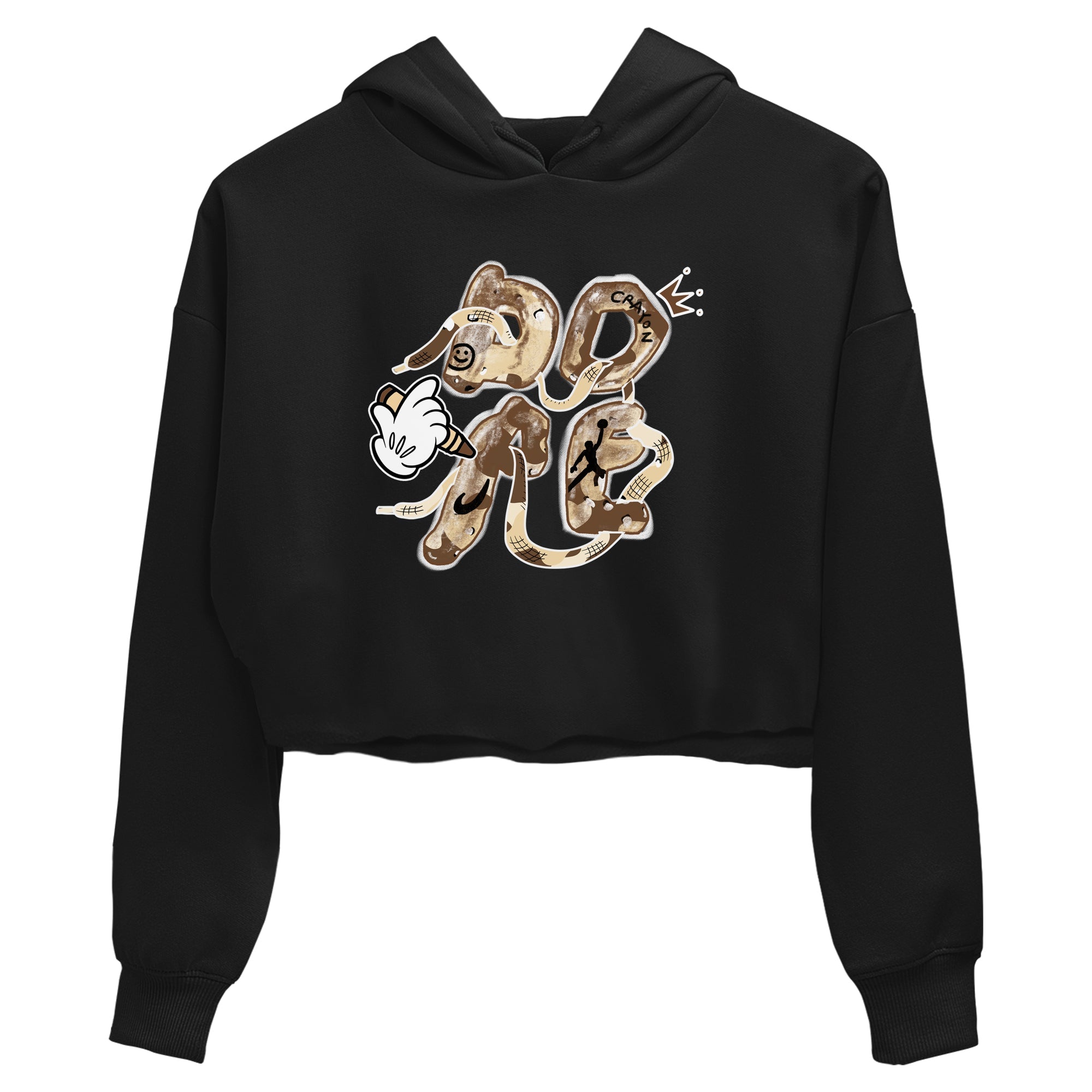 3s Desert Camo shirts to match jordans Dope sneaker match tees Air Jordan 3 Desert Camo SNRT Sneaker Tees streetwear brand Black 2 crop tee
