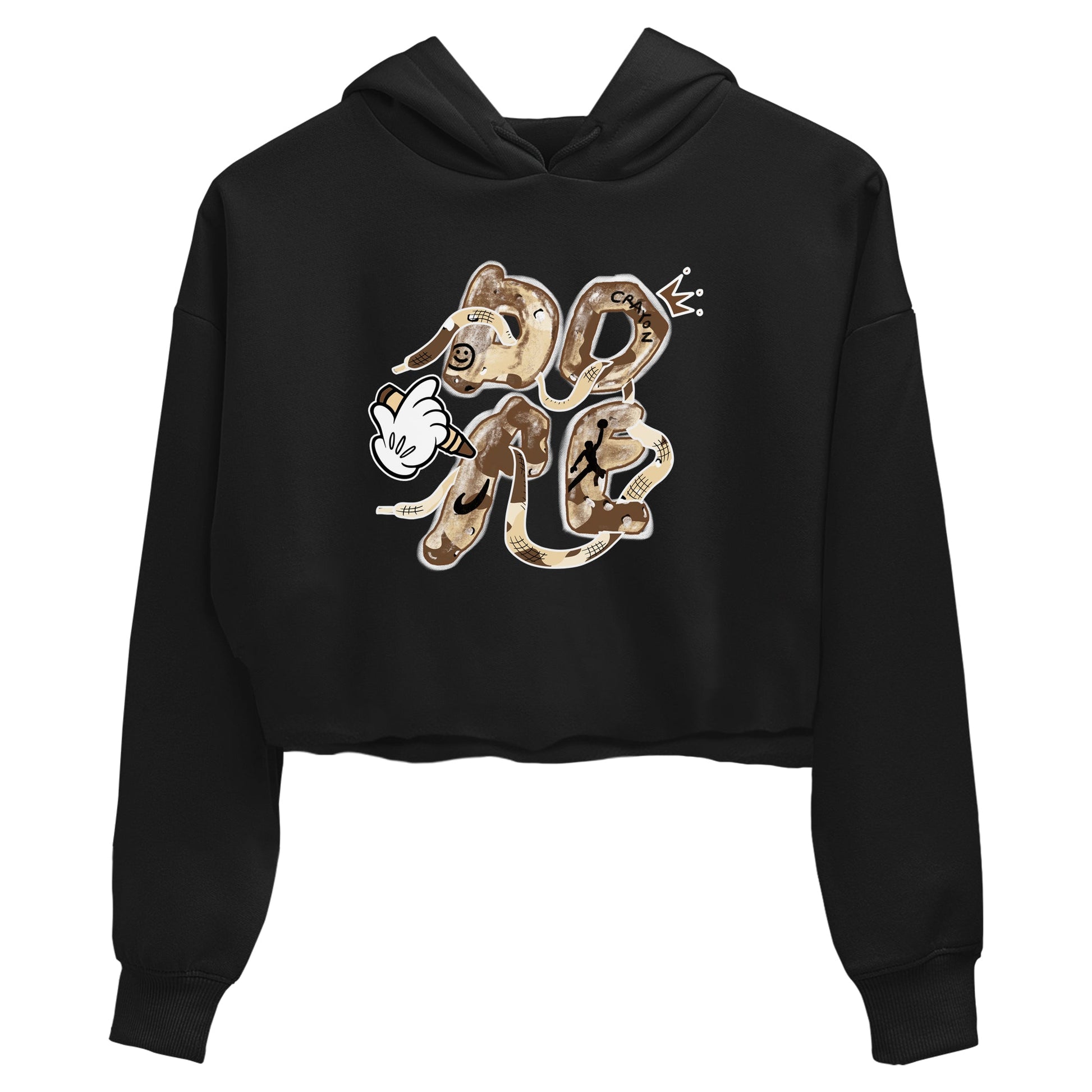 3s Desert Camo shirts to match jordans Dope sneaker match tees Air Jordan 3 Desert Camo SNRT Sneaker Tees streetwear brand Black 2 crop tee