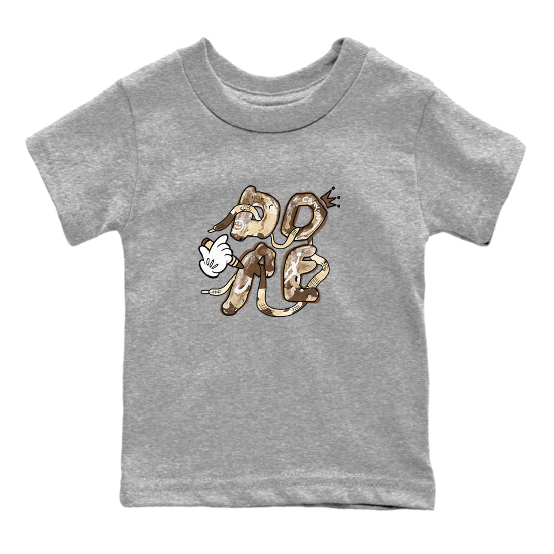 3s Desert Camo shirts to match jordans Dope sneaker match tees Air Jordan 3 Desert Camo SNRT Sneaker Tees streetwear brand Baby and Youth Heather Grey 2 cotton tee