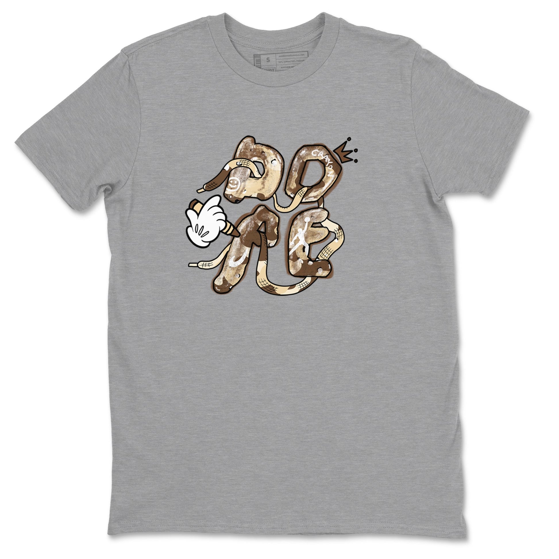 3s Desert Camo shirts to match jordans Dope sneaker match tees Air Jordan 3 Desert Camo SNRT Sneaker Tees streetwear brand Heather Grey 2 unisex cotton tee
