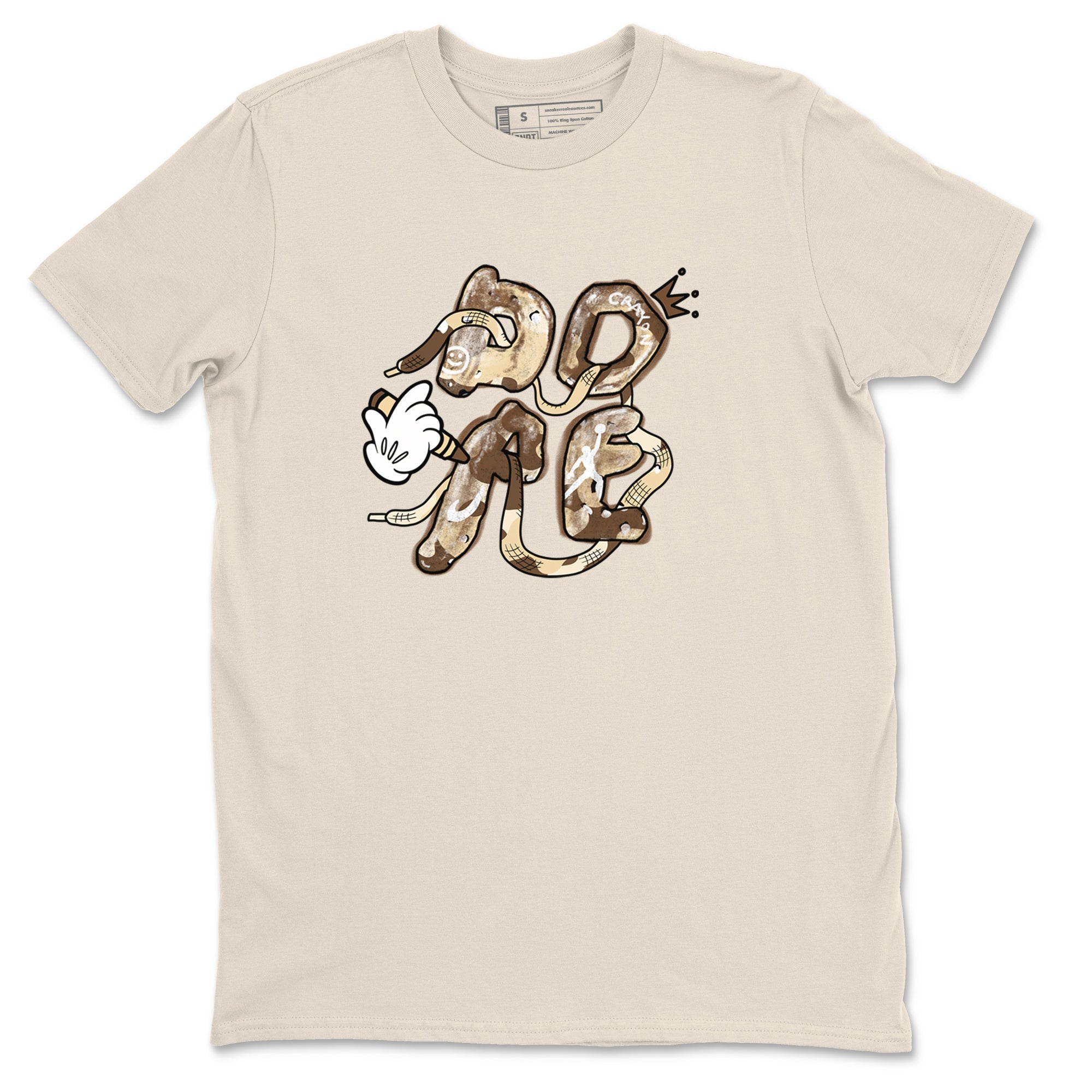3s Desert Camo shirts to match jordans Dope sneaker match tees Air Jordan 3 Desert Camo SNRT Sneaker Tees streetwear brand Natural 2 unisex cotton tee