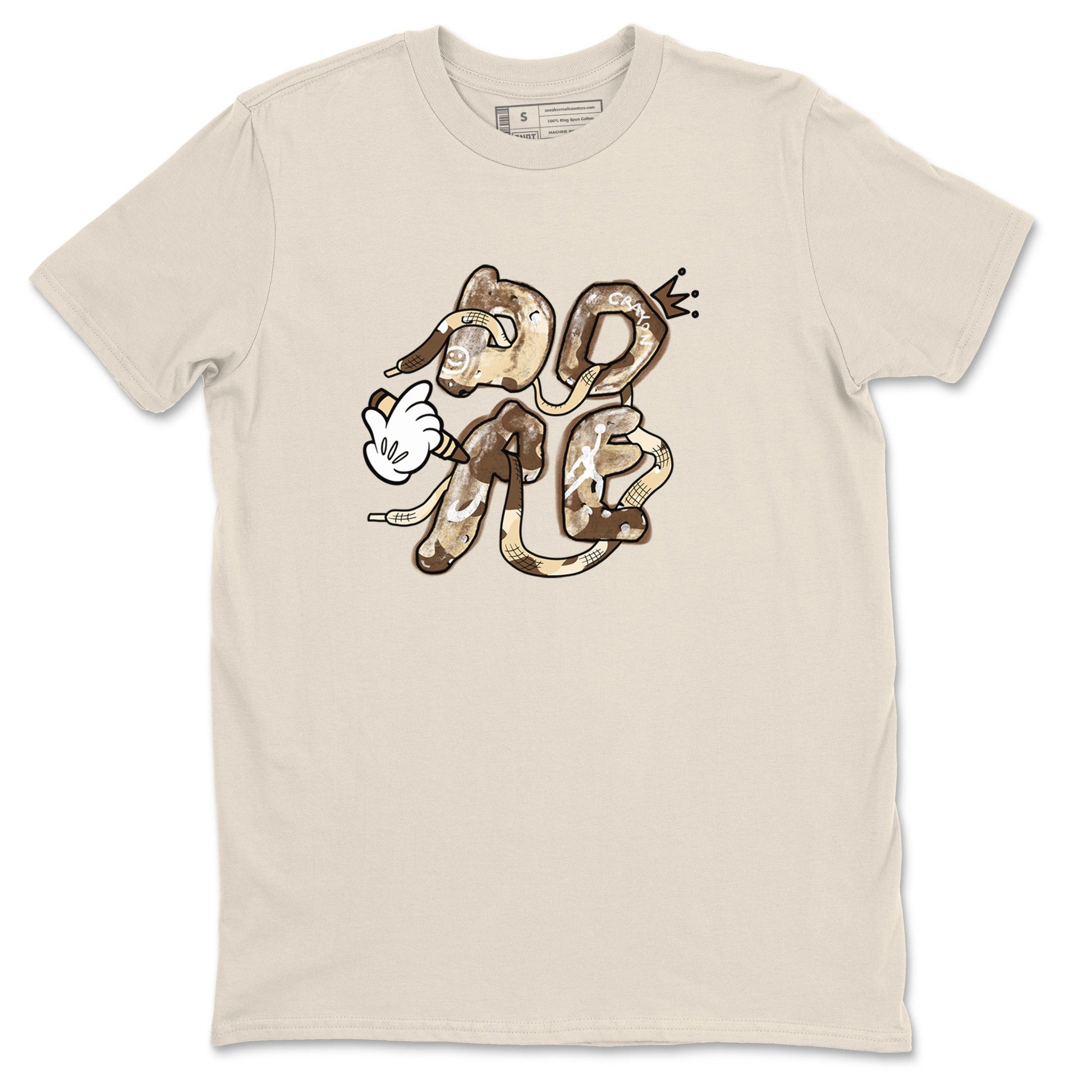 3s Desert Camo shirts to match jordans Dope sneaker match tees Air Jordan 3 Desert Camo SNRT Sneaker Tees streetwear brand Natural 2 unisex cotton tee