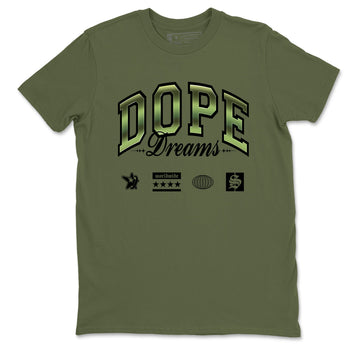Sneaker match tees – Sneaker Tees To Match Air Foamposite One Pine Green Shoes – Dope Dreams Tee Military Green 2