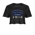 Air Foamposite One Royal shirts to match jordans Dope Dreams sneaker match tees Air Foamposite One Royal SNRT Sneaker Release Tees unisex cotton Black 2 Crop Shirts