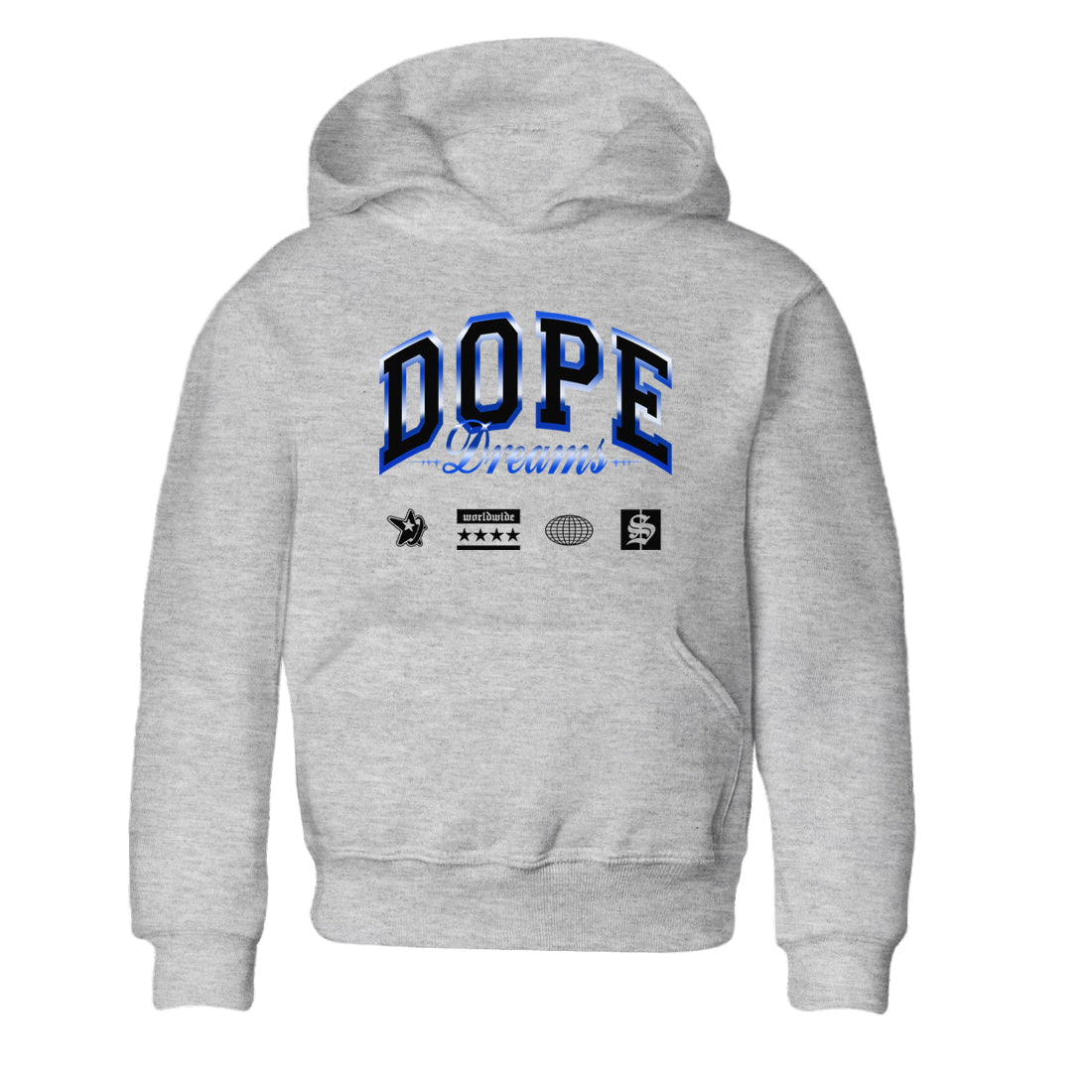 Air Foamposite One Royal shirts to match jordans Dope Dreams sneaker match tees Air Foamposite One Royal SNRT Sneaker Release Tees Youth Baby Heather Grey 2 crew neck shirts