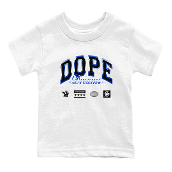 Air Foamposite One Royal shirts to match jordans Dope Dreams sneaker match tees Air Foamposite One Royal SNRT Sneaker Release Tees Youth Baby White 2 crew neck shirts