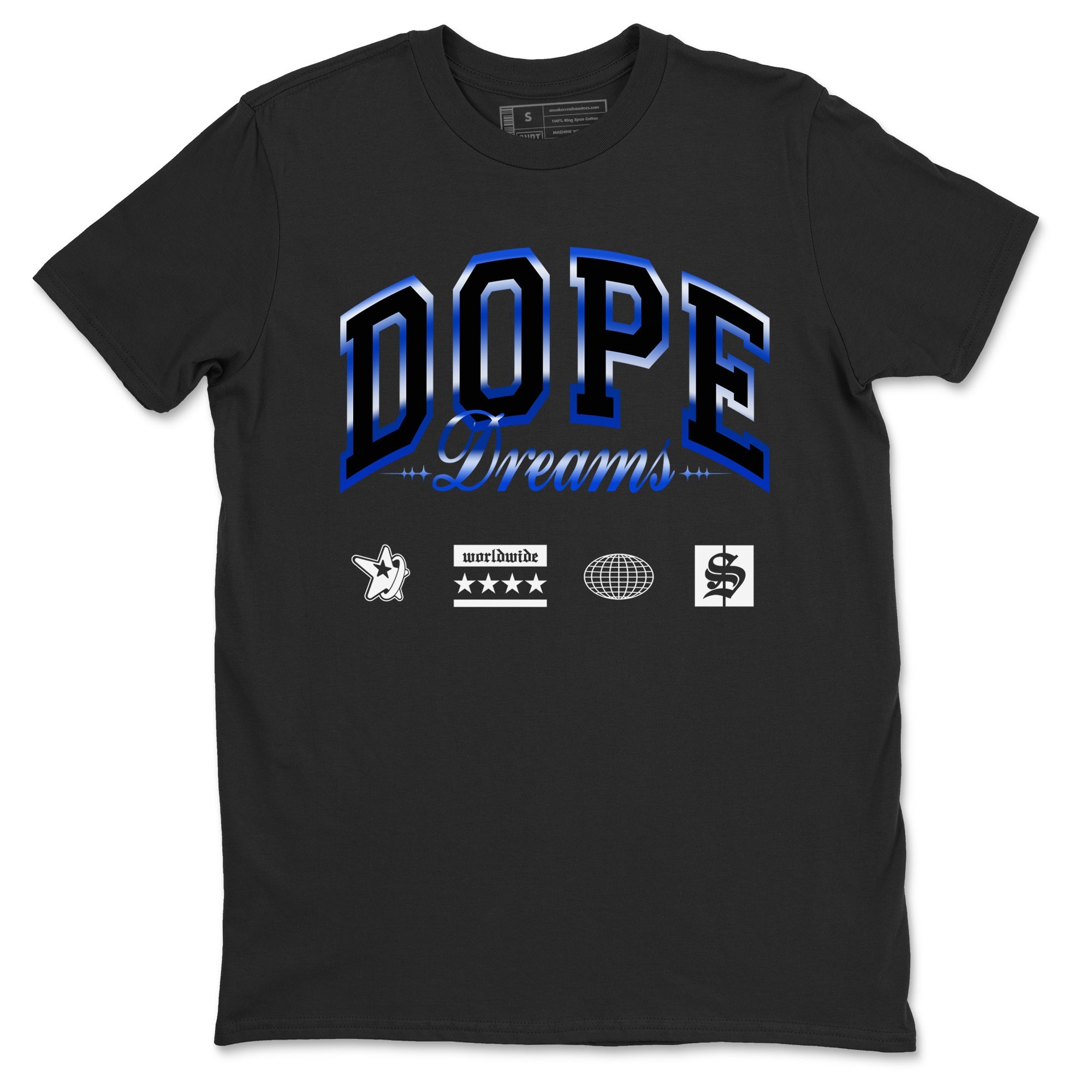 Air Foamposite One Royal shirts to match jordans Dope Dreams sneaker match tees Air Foamposite One Royal SNRT Sneaker Release Tees unisex cotton Black 2 crew neck shirts
