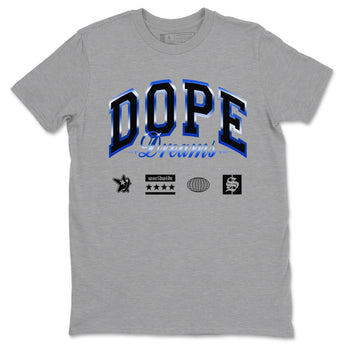 Air Foamposite One Royal shirts to match jordans Dope Dreams sneaker match tees Air Foamposite One Royal SNRT Sneaker Release Tees unisex cotton Heather Grey 2 crew neck shirts