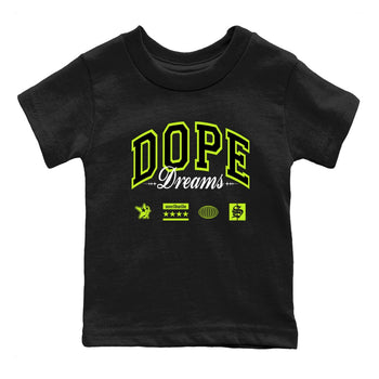 AF1 Volt shirts to match jordans Dope Dreams sneaker match tees Air Force 1 Volt match shoes to clothes SNRT Sneaker Tees Youth Baby Black 2 tee