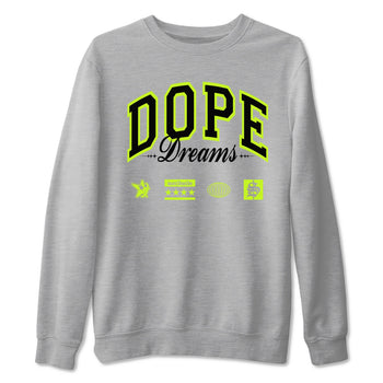 AF1 Volt shirts to match jordans Dope Dreams sneaker match tees Air Force 1 Volt match shoes to clothes SNRT Sneaker Tees unisex cotton Heather Grey 2 shirts