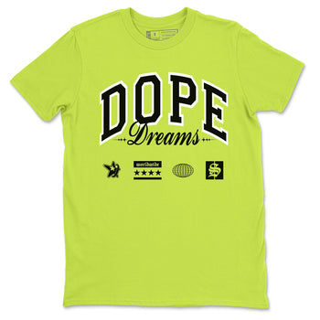 AF1 Volt shirts to match jordans Dope Dreams sneaker match tees Air Force 1 Volt match shoes to clothes SNRT Sneaker Tees unisex cotton Safety Green 2 shirts