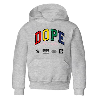AF 3 Nigo shirtsto match jordans Dope Dreams sneaker match tees Air Force 3 Low x Nigo Blue Void and Tour Yellow match shoes to clothes SNRT Sneaker Tees Youth Baby Heather Grey 2 tee