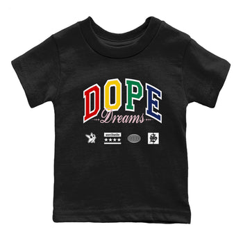 AF 3 Nigo shirtsto match jordans Dope Dreams sneaker match tees Air Force 3 Low x Nigo Blue Void and Tour Yellow match shoes to clothes SNRT Sneaker Tees Youth Baby Black 2 tee
