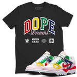 AF 3 Nigo shirtsto match jordans Dope Dreams sneaker match tees Air Force 3 Low x Nigo Blue Void and Tour Yellow match shoes to clothes SNRT Sneaker Tees unisex cotton Black 1 shirts