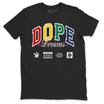 AF 3 Nigo shirtsto match jordans Dope Dreams sneaker match tees Air Force 3 Low x Nigo Blue Void and Tour Yellow match shoes to clothes SNRT Sneaker Tees unisex cotton Black 2 shirts