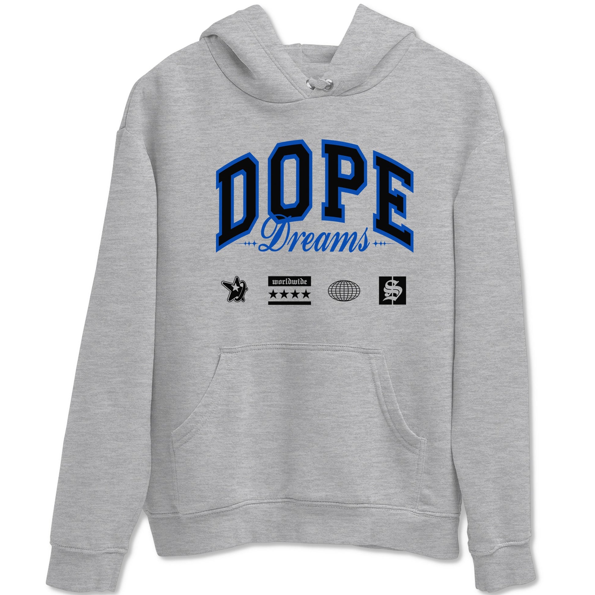 1s Game Royal shirts to match jordans Dope Dreams sneaker match tees Air Jordan 1 Game Royal SNRT Sneaker Release Tees unisex cotton Heather Grey 2 crew neck shirts