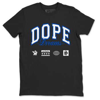1s Game Royal shirts to match jordans Dope Dreams sneaker match tees Air Jordan 1 Game Royal SNRT Sneaker Release Tees unisex cotton Black 2 crew neck shirts