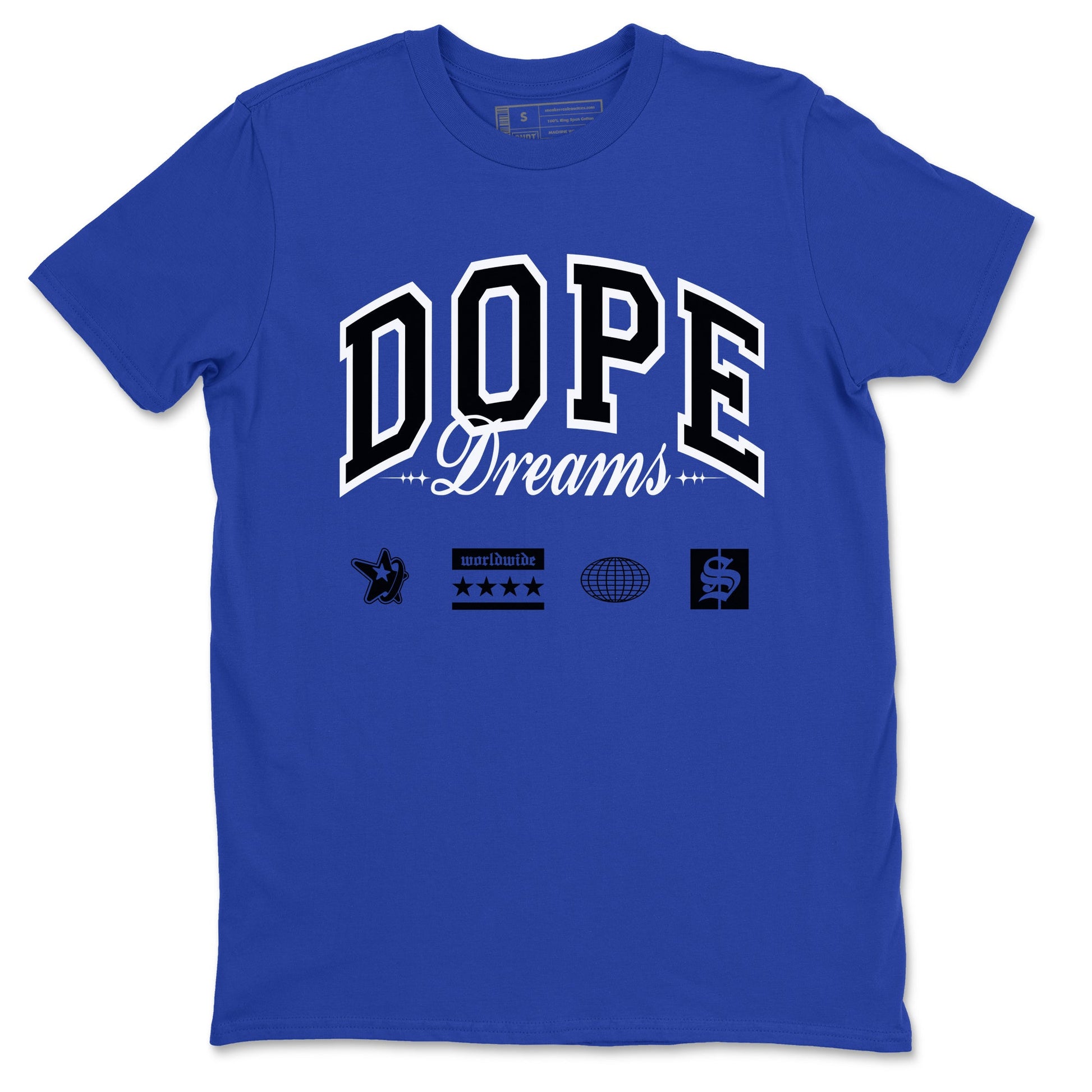 1s Game Royal shirts to match jordans Dope Dreams sneaker match tees Air Jordan 1 Game Royal SNRT Sneaker Release Tees unisex cotton Royal Blue 2 crew neck shirts